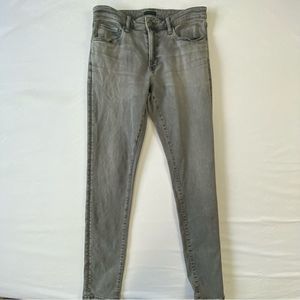 Uniqlo grey wash slim jeans